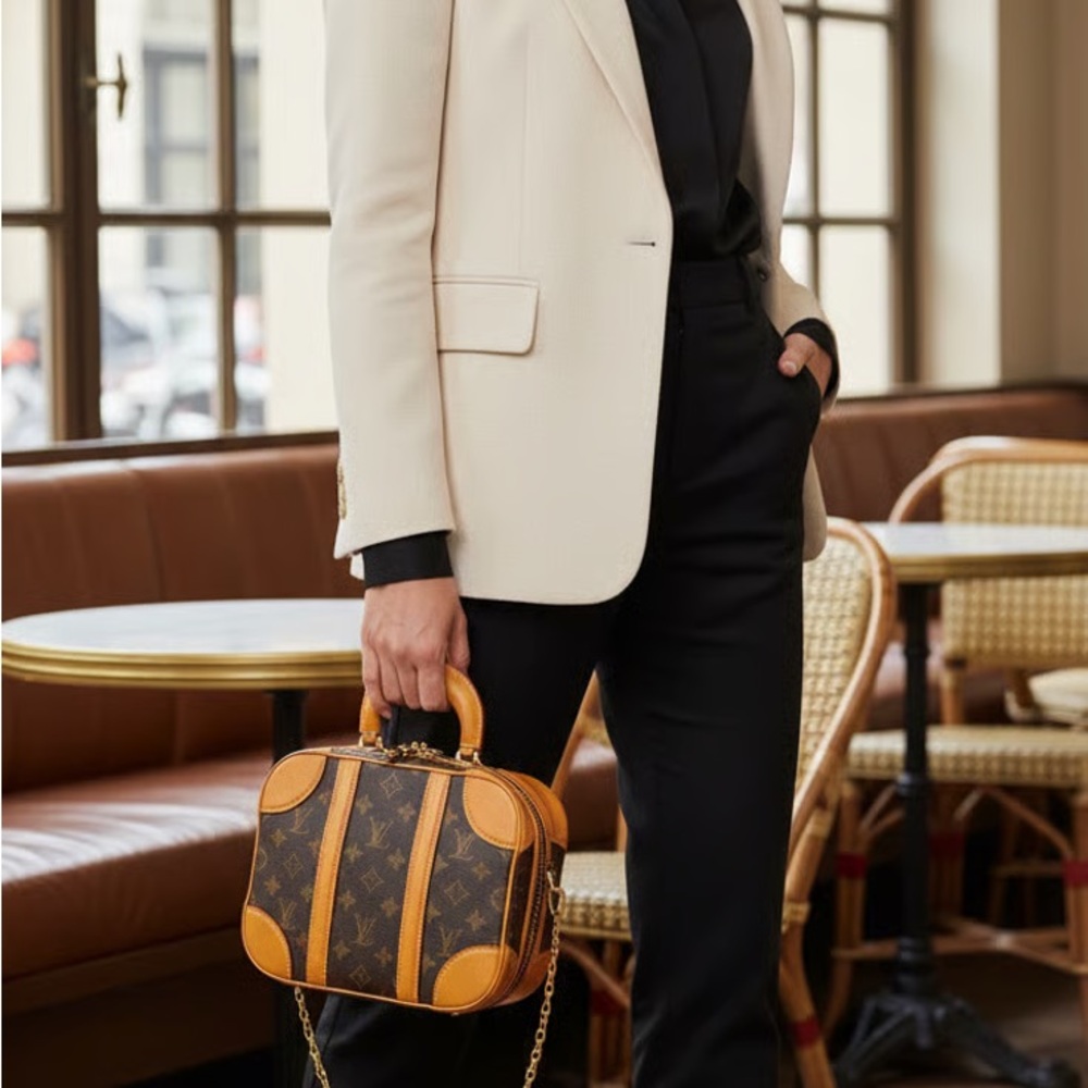 49-25 Preloved Louis Vuitton Monogram Valisette w/ COA (Courtesy of OPULUXELLC)